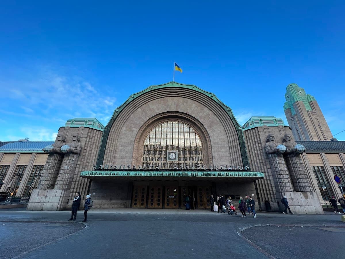 Helsinki Railway Station - Classic analog photo booth in Helsinki, Finland. Vintage photochemical booth for instant photo strips.